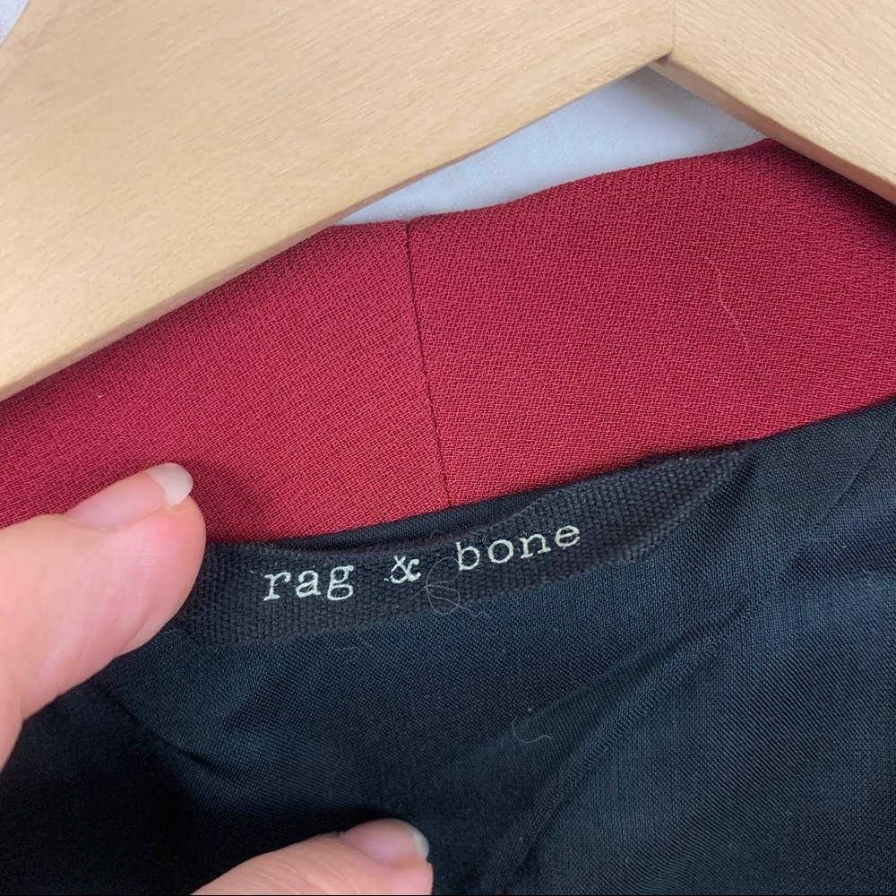 Rag & Bone Womens Blazer Store Exclusive Red 10 - Picture 3 of 6
